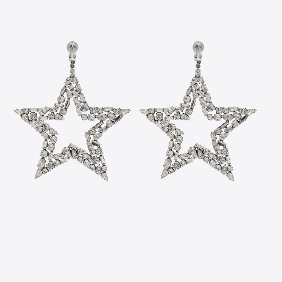 Yves Saint Laurent Jewelry - Sold ebay❤️SAINT LAURENT runway Star Earrings NWOT